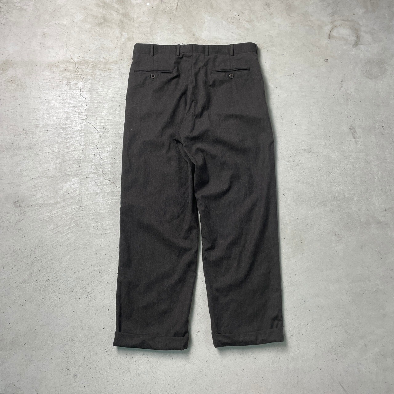 90年代 USA製 BROOKS BROTHERS ブルックスブラザーズ ウールスラックス 