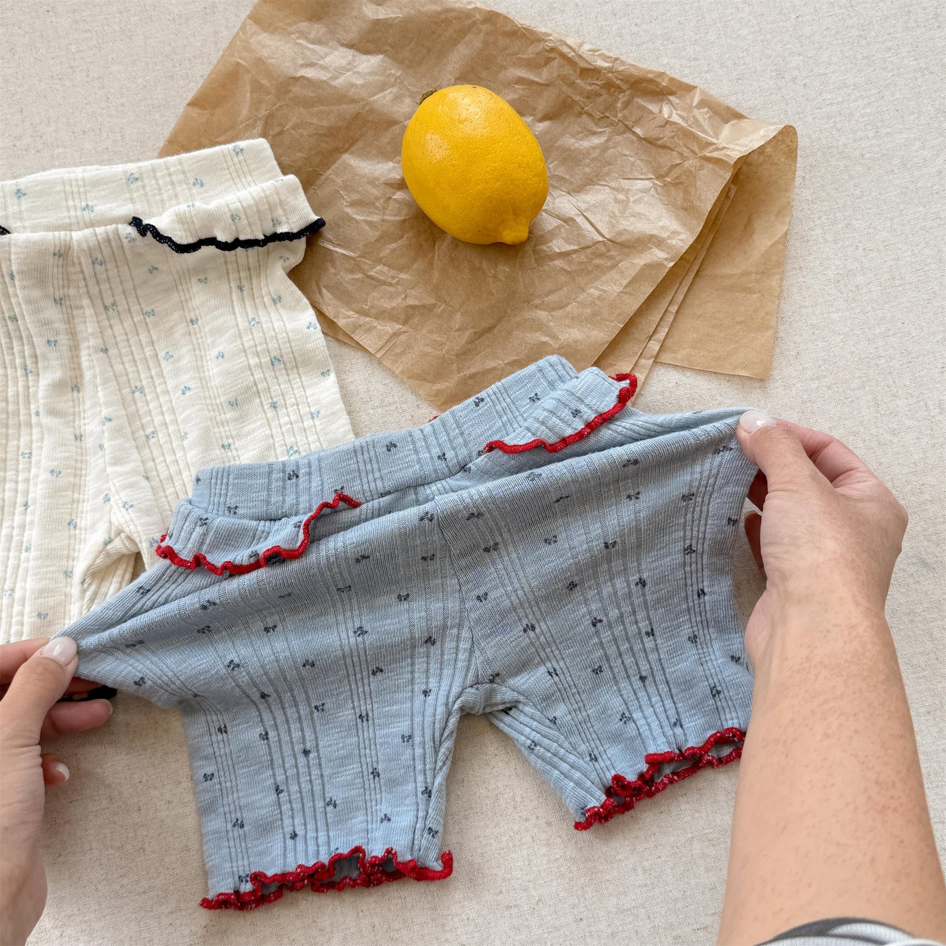 サイドフリルバイカーショーツ