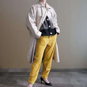 ★テーラードオーバーコート(ベージュ)