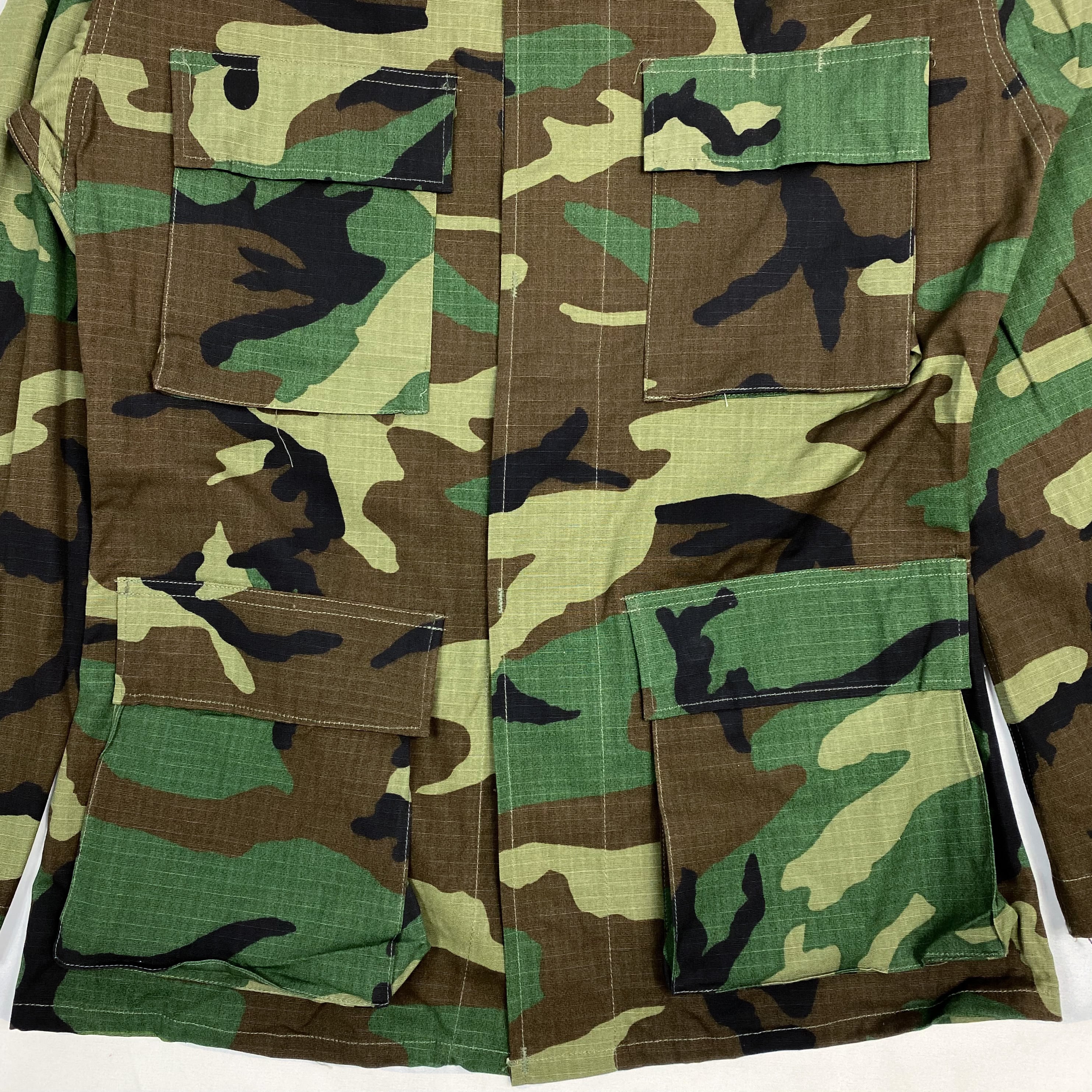 【新品】  VINTAGE / ヴィンテージ | DEAD STOCK / デッドストック 1999年製 90s～ 米軍 BDU ウッドランドカモ 迷彩 コンバット ジャケット サバゲー | S | カーキ | メンズ