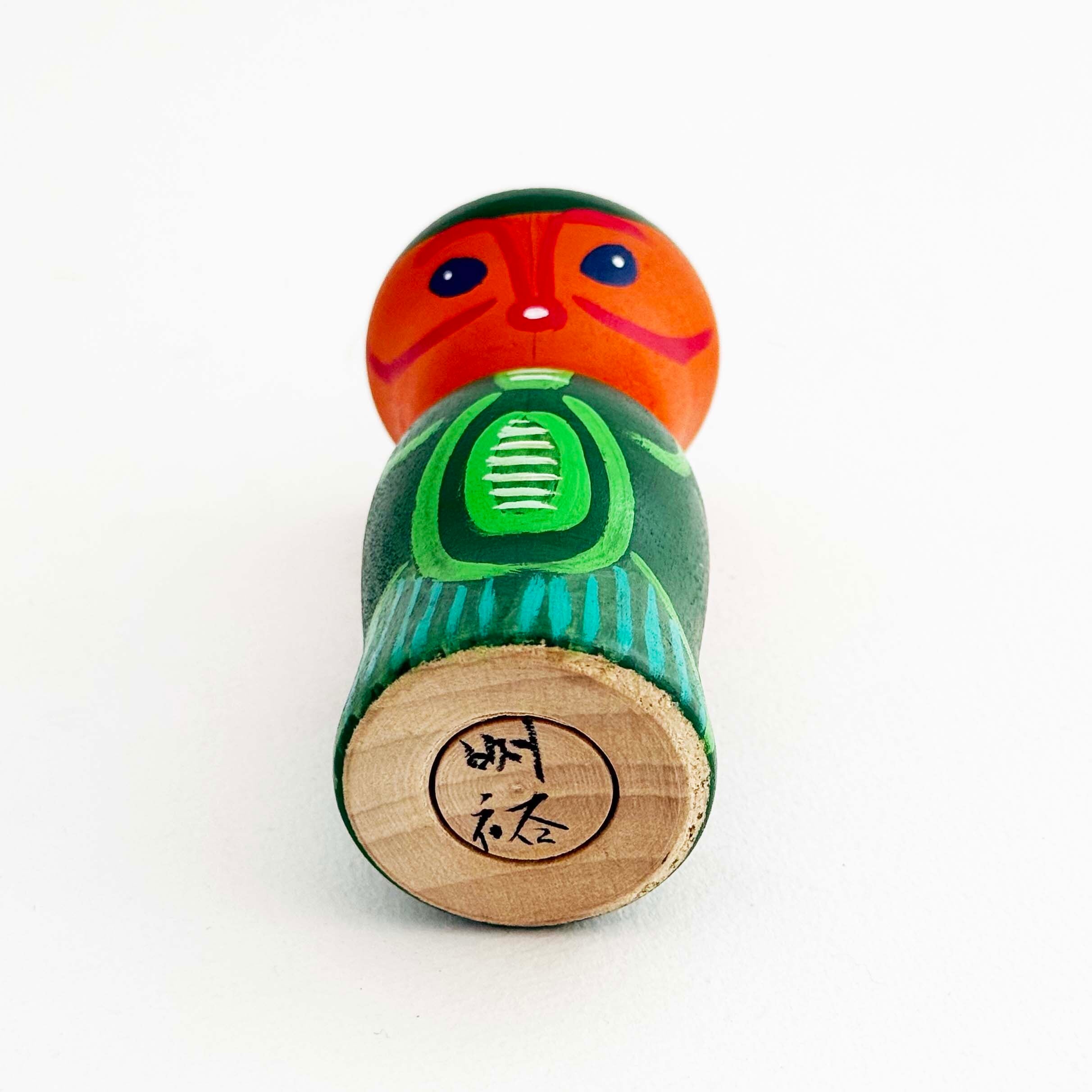 怪獣こけし（土湯系 / 近野明裕工人）三角頭 小
