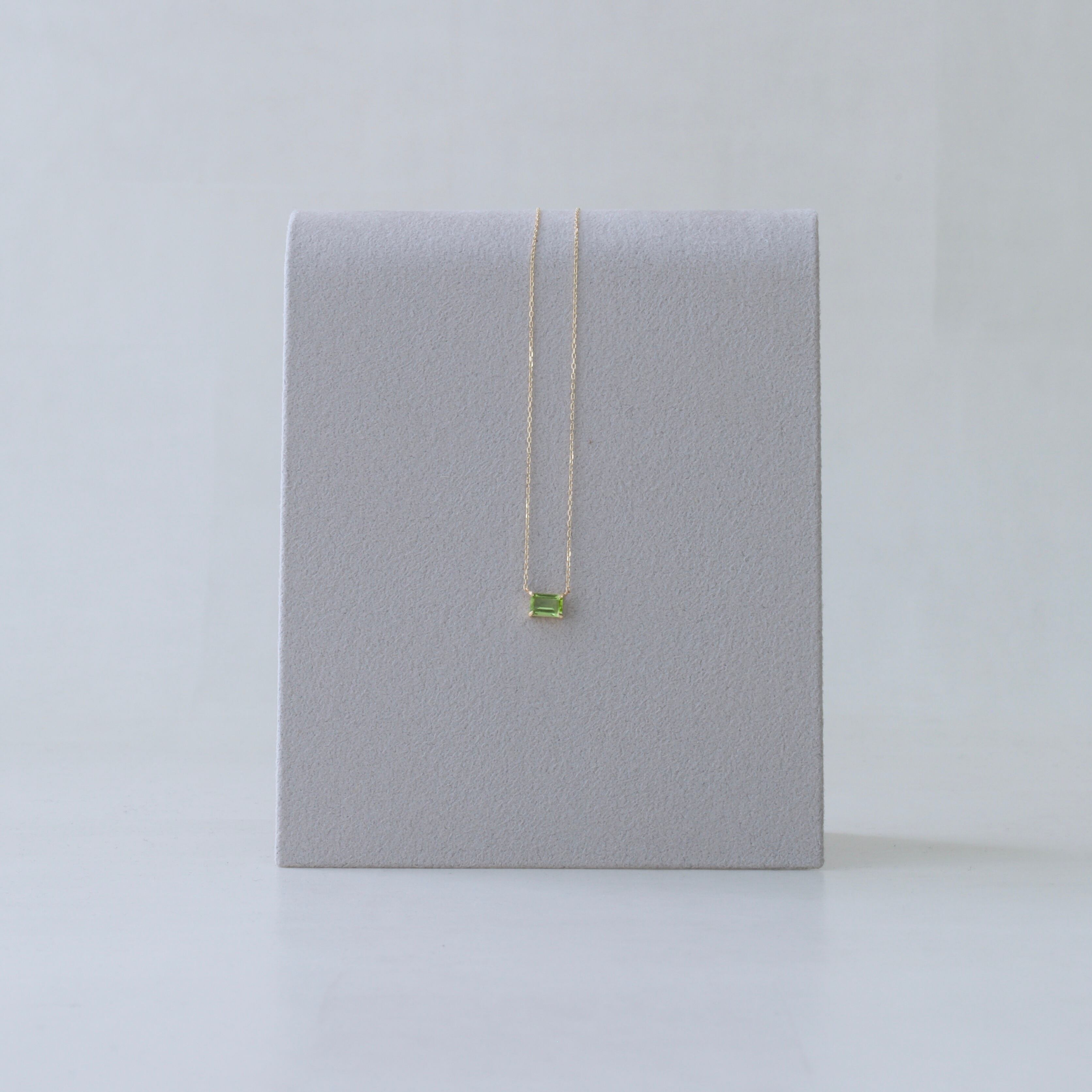 【 Eternal Lilac 】K10 / K18 Necklace Peridot