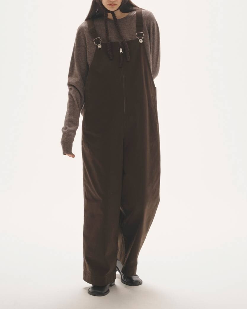 TODAYFUL】Frontzip Twill Salopette | LASHIC