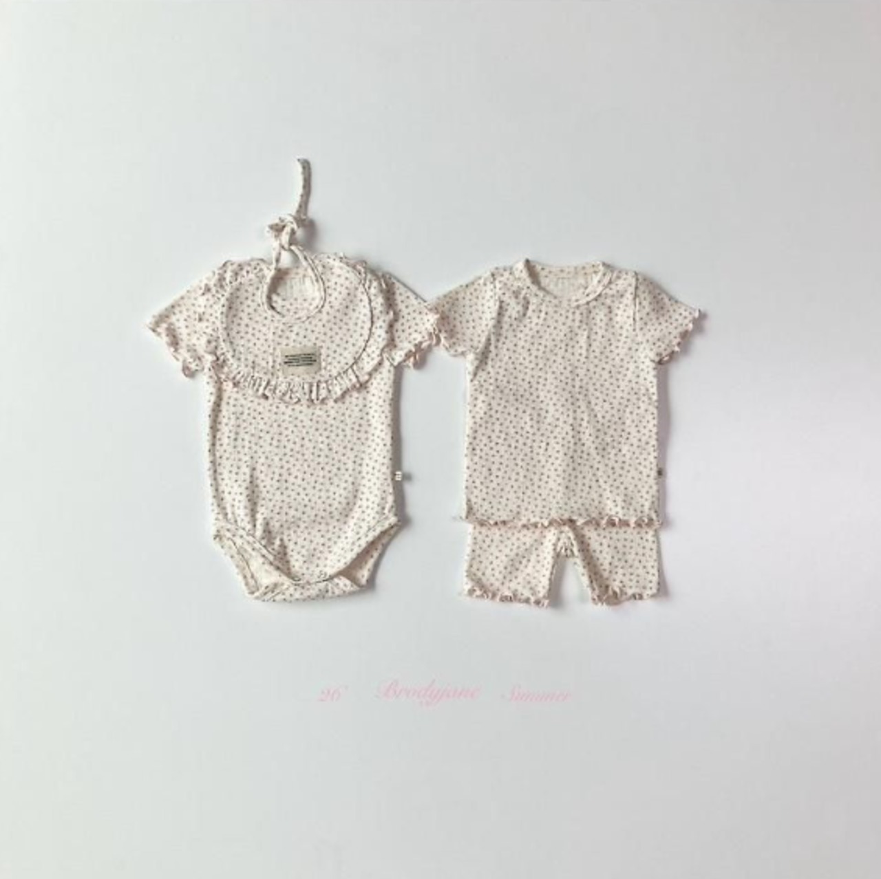 【取寄/韓国直送】Brodyjane 26/SM  アントゥ半袖上下セット｜夏服｜韓国子供服