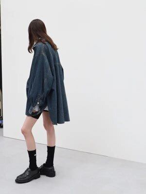 24SS】 JieDa OVER DENIM SHIRT (INDIGO) Jie-24S-SH11 | IAAAM