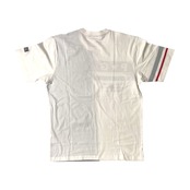 PAGELO パジェロ 切替デザイン 半袖Tシャツ 3L/ホワイト グレー/大きいサイズ