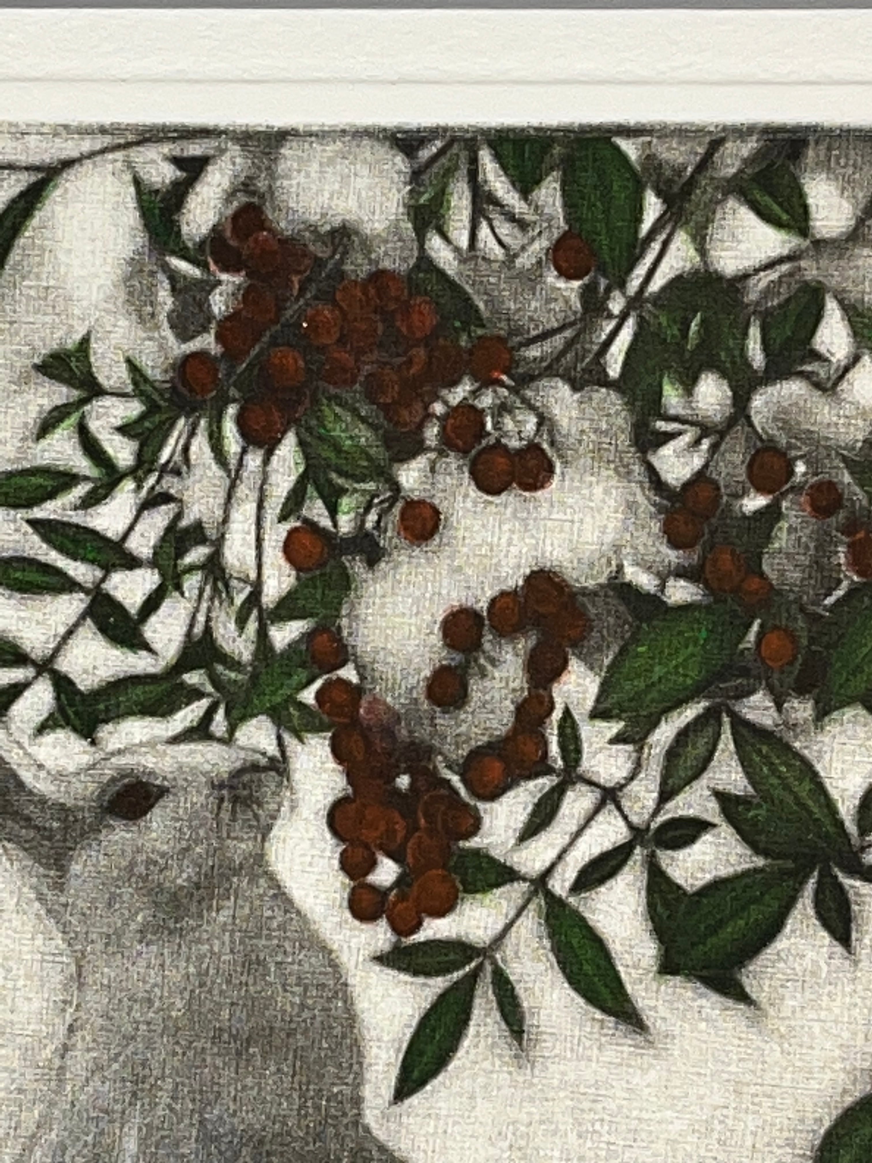 庄漫作品 / 銅版画「雪うさぎ」/ 額付き（送料込） | VIVANT ART