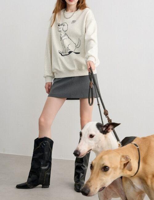 Dog Print Sweat