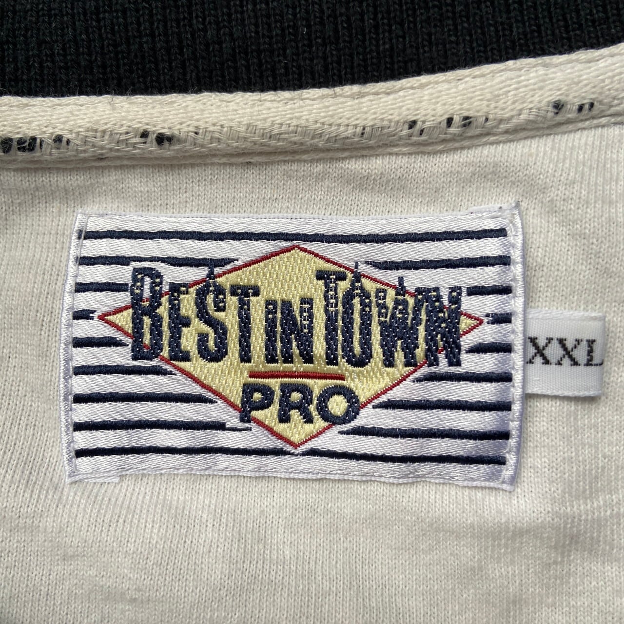 ビッグサイズ 90年代 企業ロゴ刺繍 team tuba pro shop ニット ポロシャツ メンズ2XL 古着 90s ビンテージ