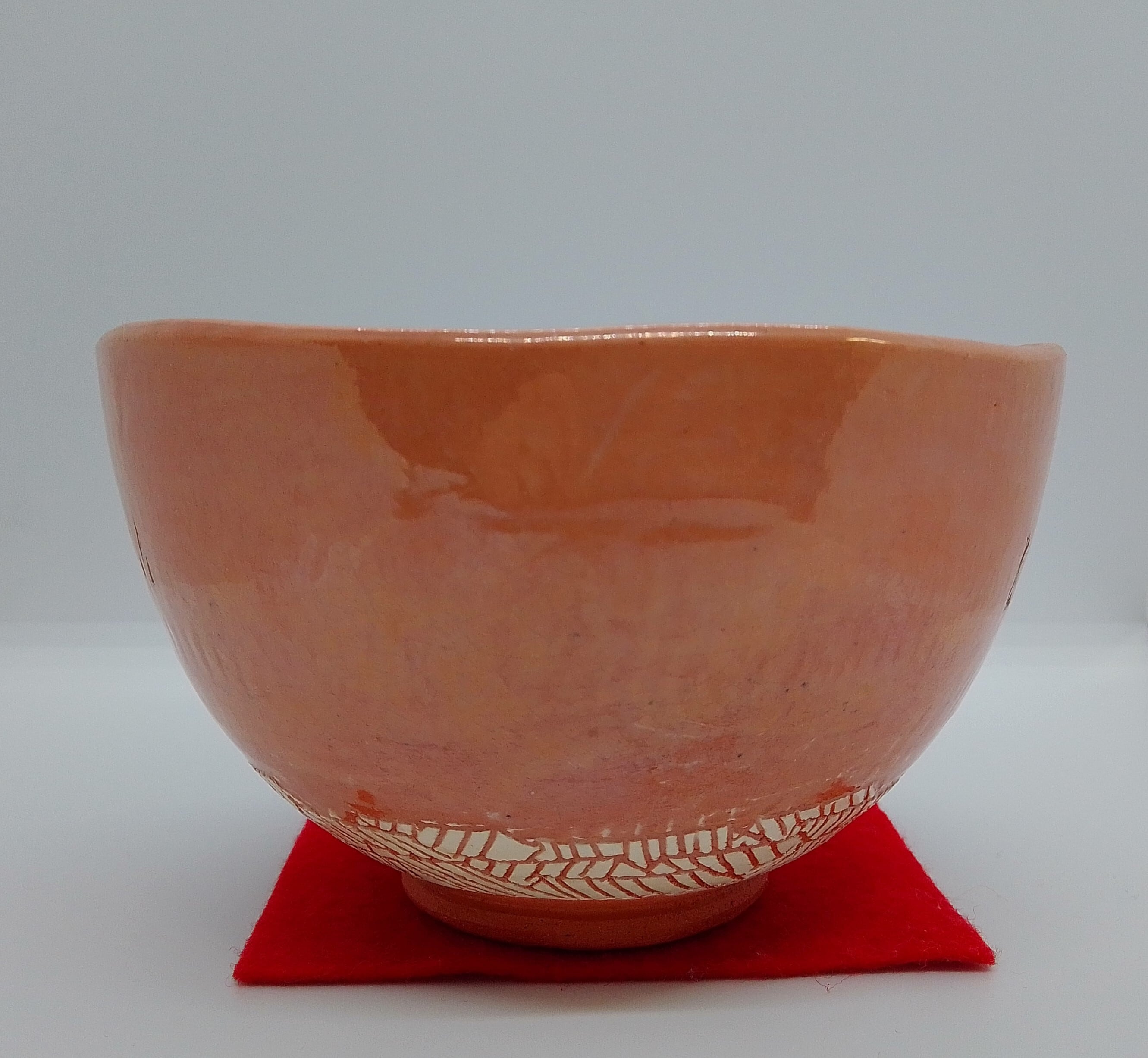 楽焼/赤楽茶碗/直径12cm/1客/