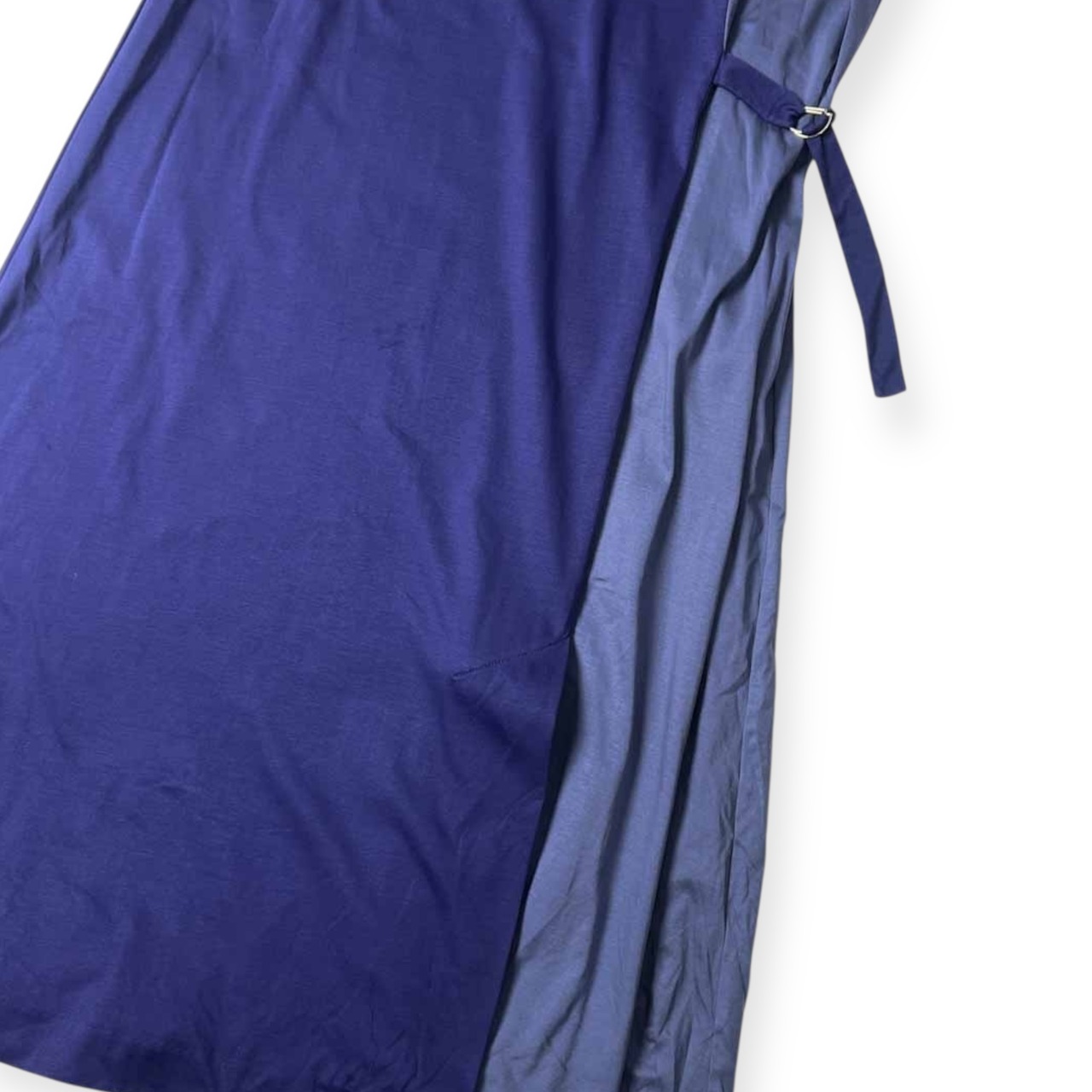 PS Paul Smith ポールスミス デザイン ノースリーブ ワンピース S(158~164)/くすみ水色×青紫 レディース