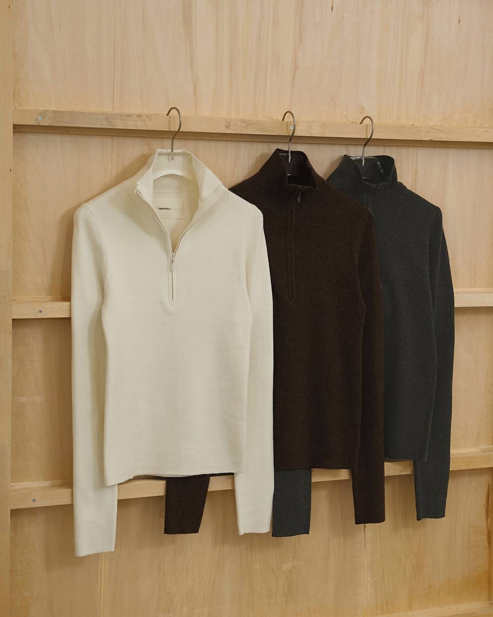 TODAYFUL(トゥデイフル) Halfzip Rib Knit | サウスオレンジ｜メンズ