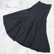 フラメンコ 衣装 ファルダ スカート 黒 レッスン 練習着 無地 ストレッチ 伸縮 ブラック系 フレアスカート ダンス 踊りやすい 軽量素材 フラメンコスカート おしゃれ スポーツウェア ストレッチ素材 レディースファッション 練習用 ダンス衣装 黒無地 レディース