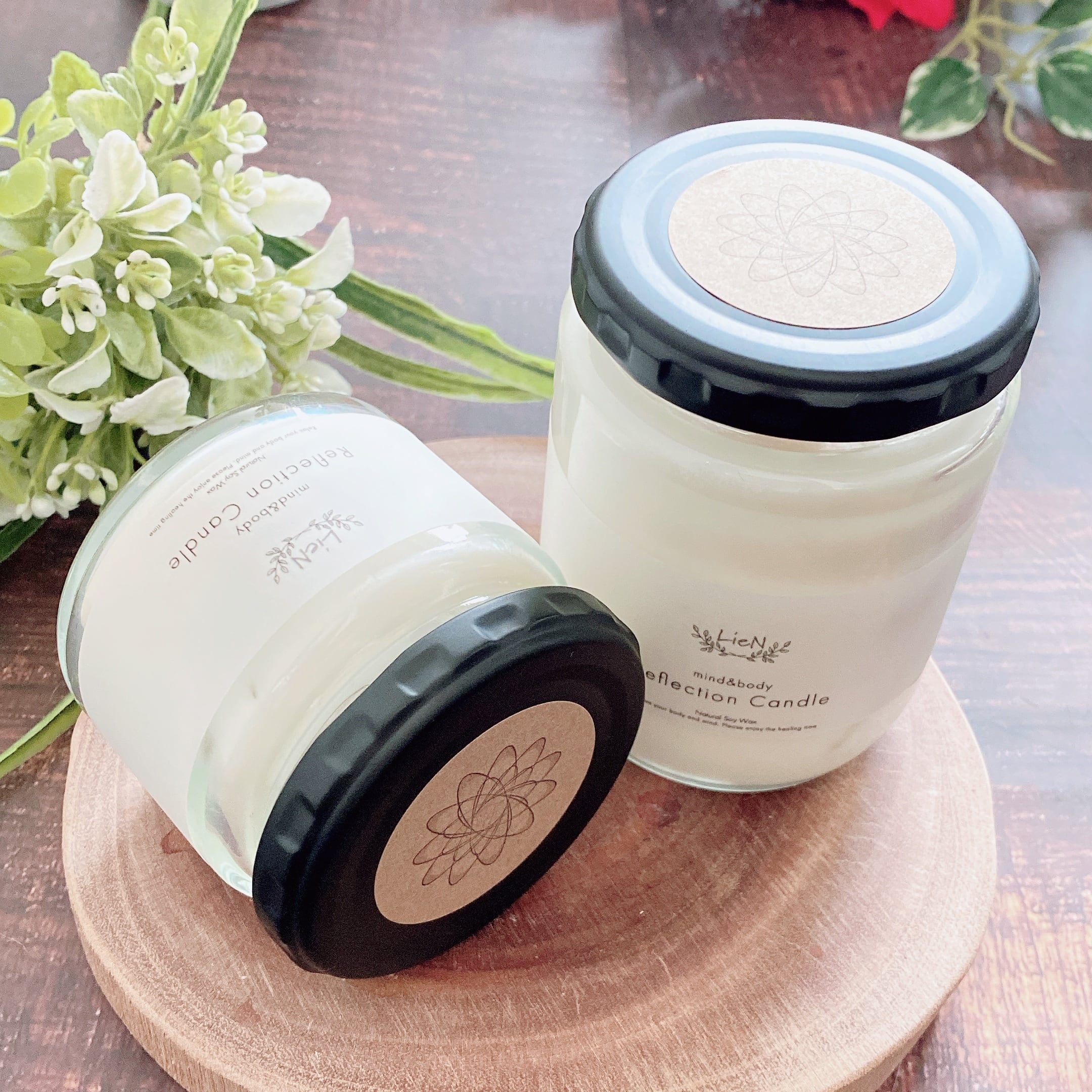 Āina（アイナ）】Sサイズ ソイ キャンドル 木芯 ウッドウィック 浄化