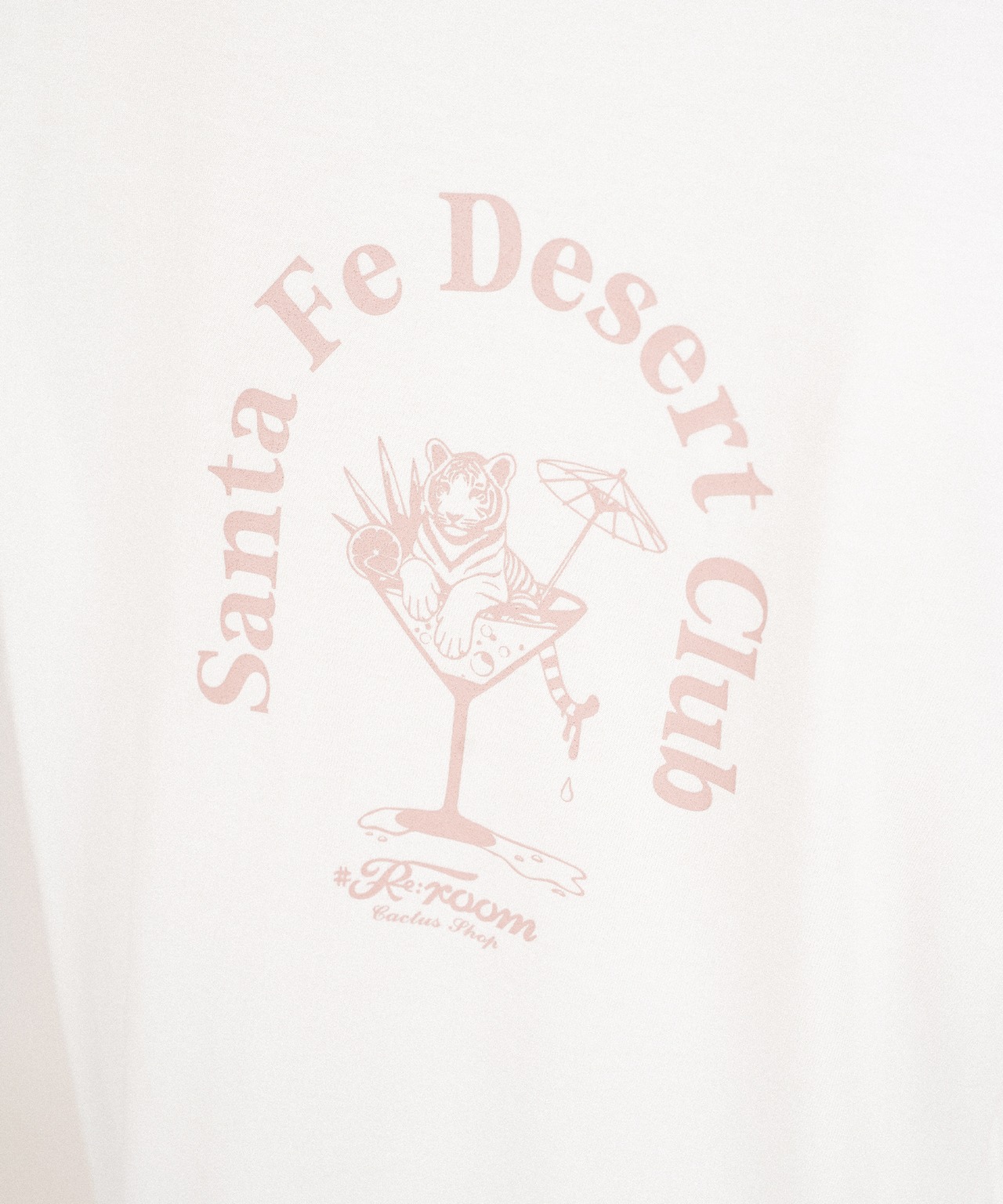 【#Re:room】TIGER GLASS PRINT T-SHIRTS［REC840］