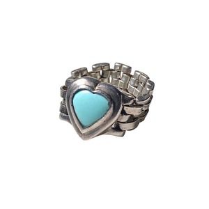 vintage Italian silver chain ring