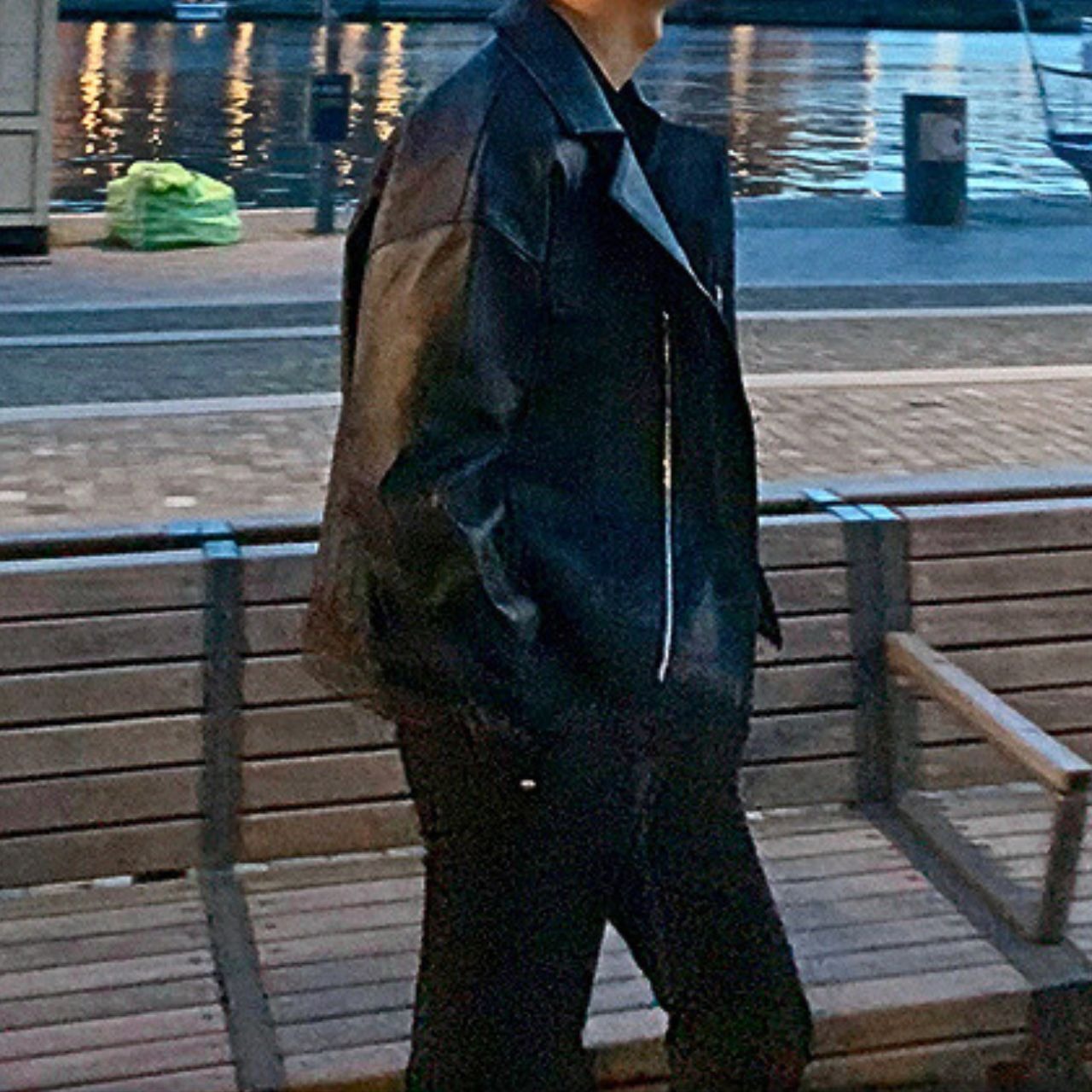 フラップフェイクレザーブルゾン　MT0080400