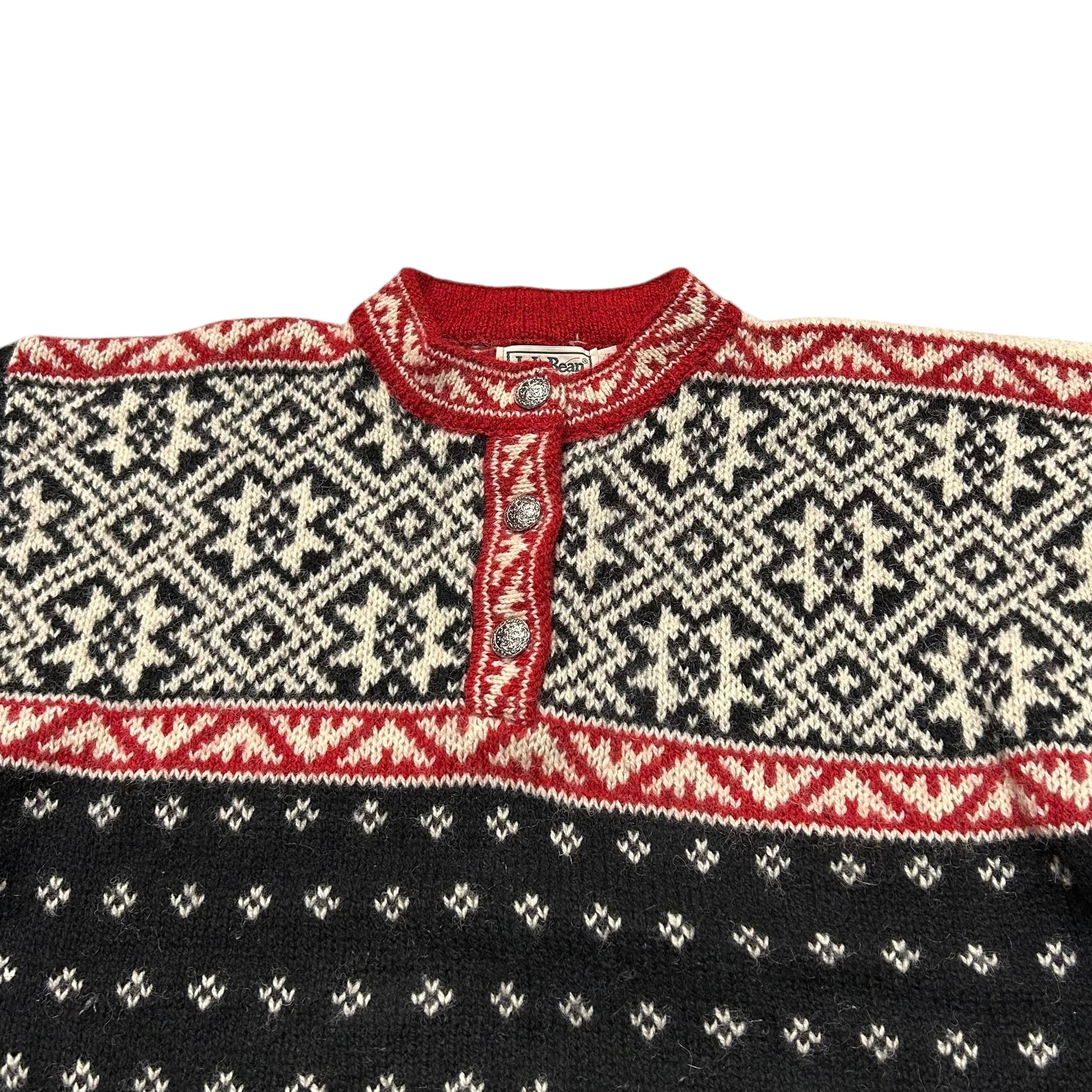90's USA製 LL Bean Nordic Knit Sweater M / エルエルビーン