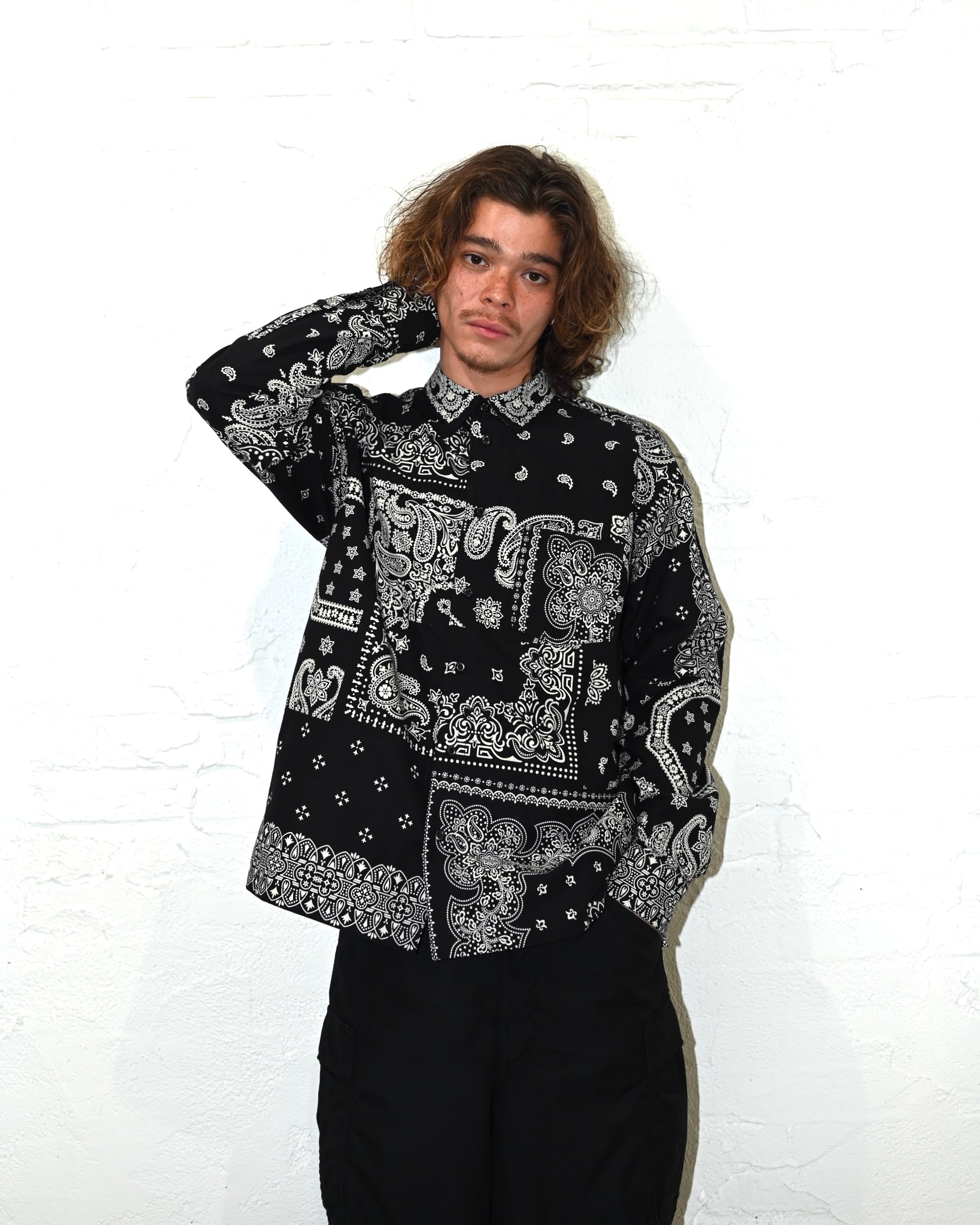Bandana Shirt c/# BLACK | MIYAGIHIDETAKA