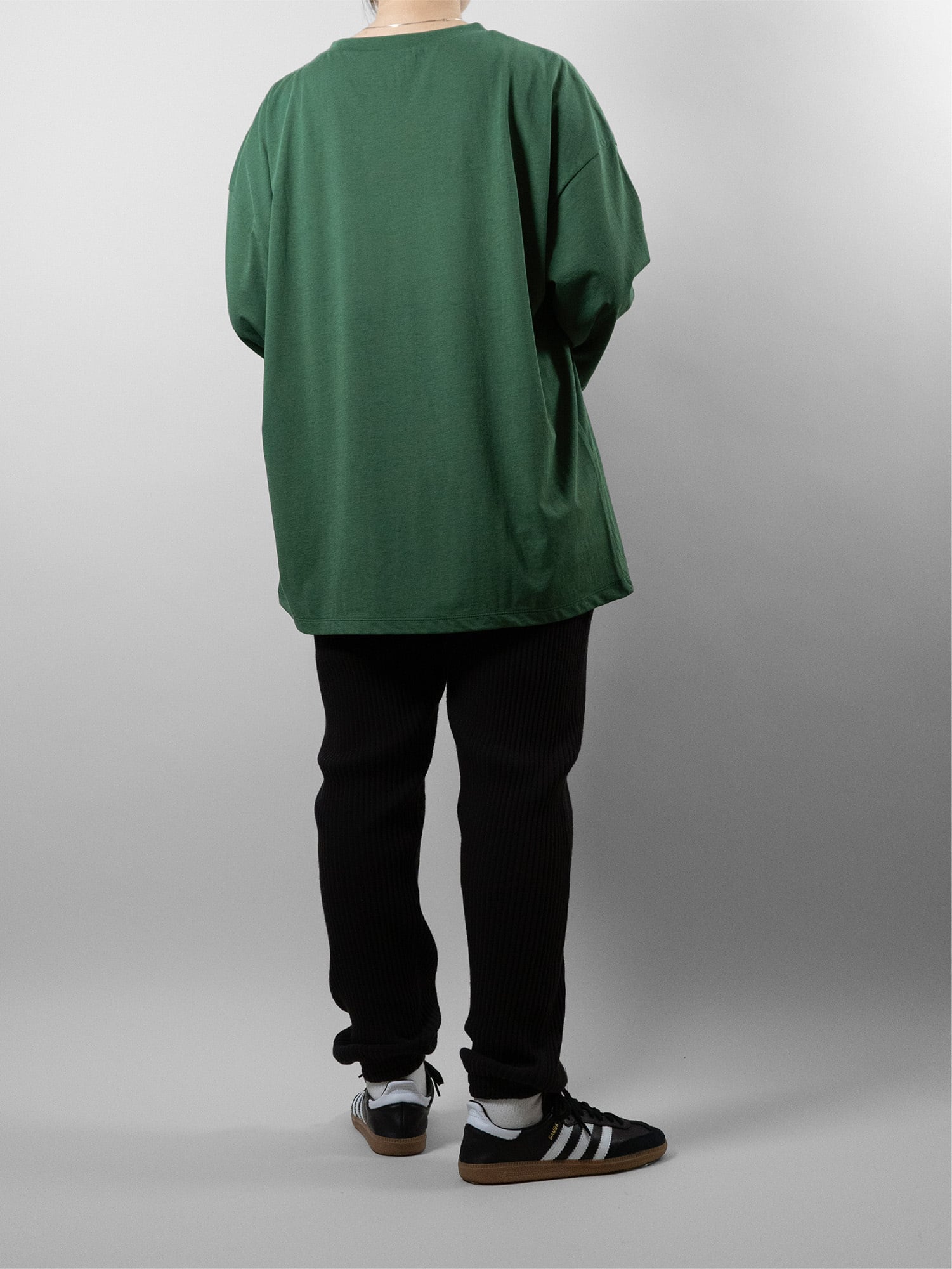 Sheer Big Long Sleeve / Green | FUSA