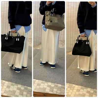 regalo　メタリックアイビーナイロン3WAYトート(小)
