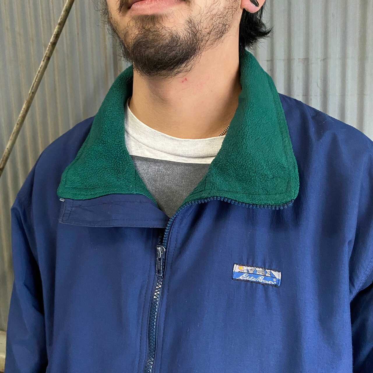 ビッグサイズ 90年代 Eddie Bauer エディーバウアー WINDFOIL フリース 