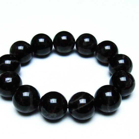 モリオン 黒水晶 ブレスレット 18mm 一点物 メール便可 [M便 1/10] 111-46286