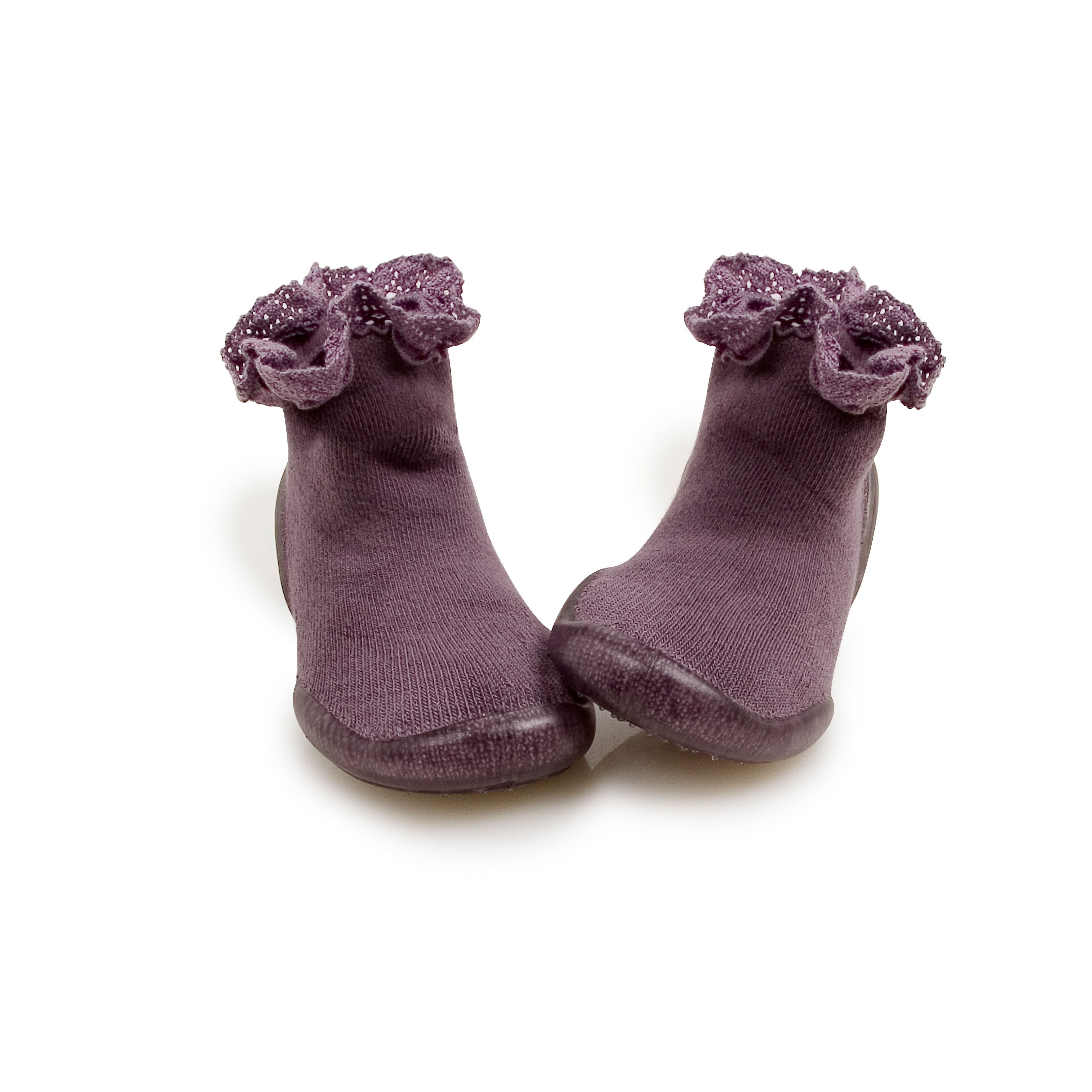 collegien/Mademoiselle N°406 Slippers with lace trim | こどもふく