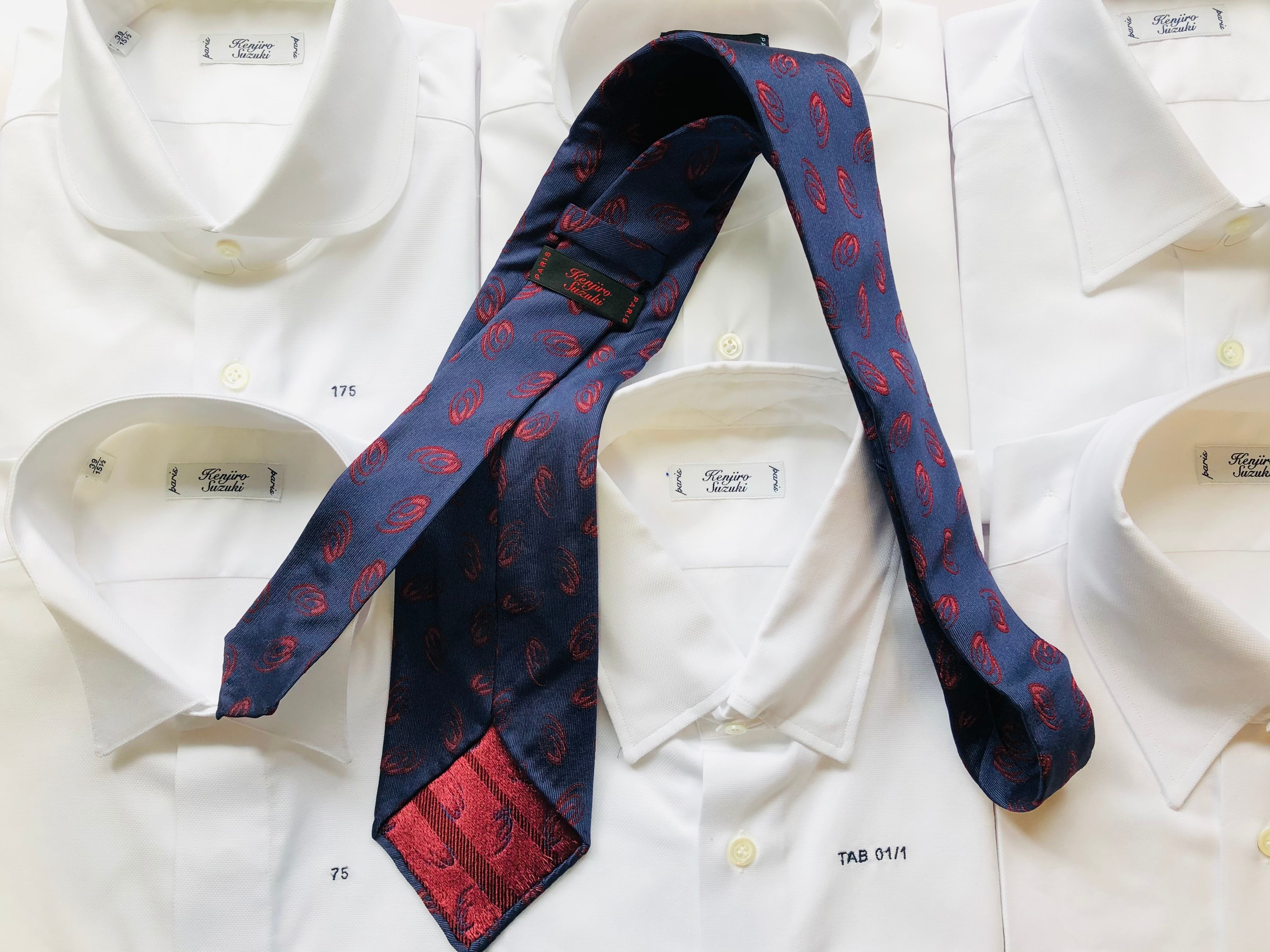 SALE】1140-19 Jacquard tie Five Folds | KENJIRO SUZUKI EC SHOP