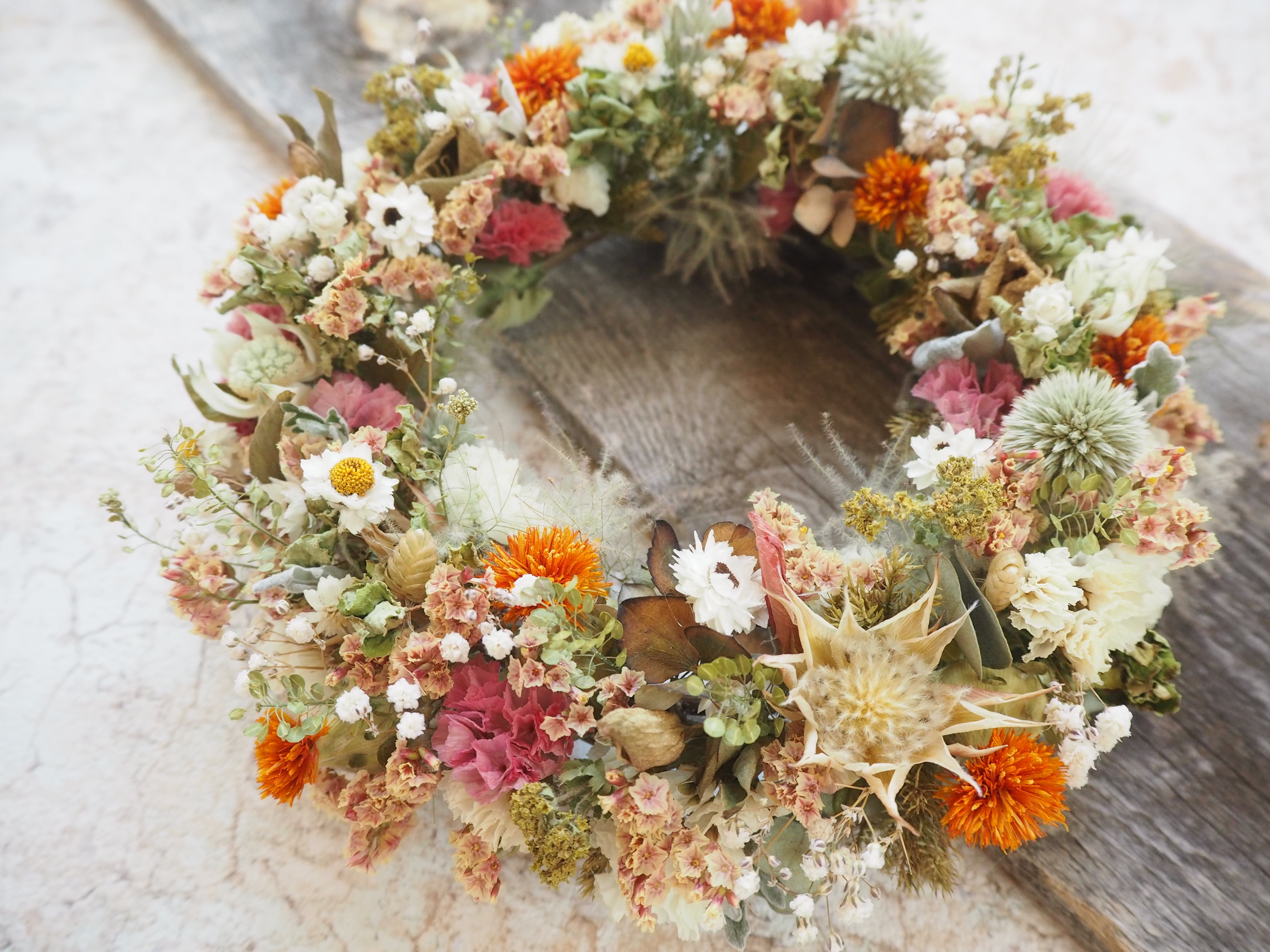 紅花のhappiness Wreath Atelier Ibuki 紅花のhappiness Wreath Atelier Ibuki
