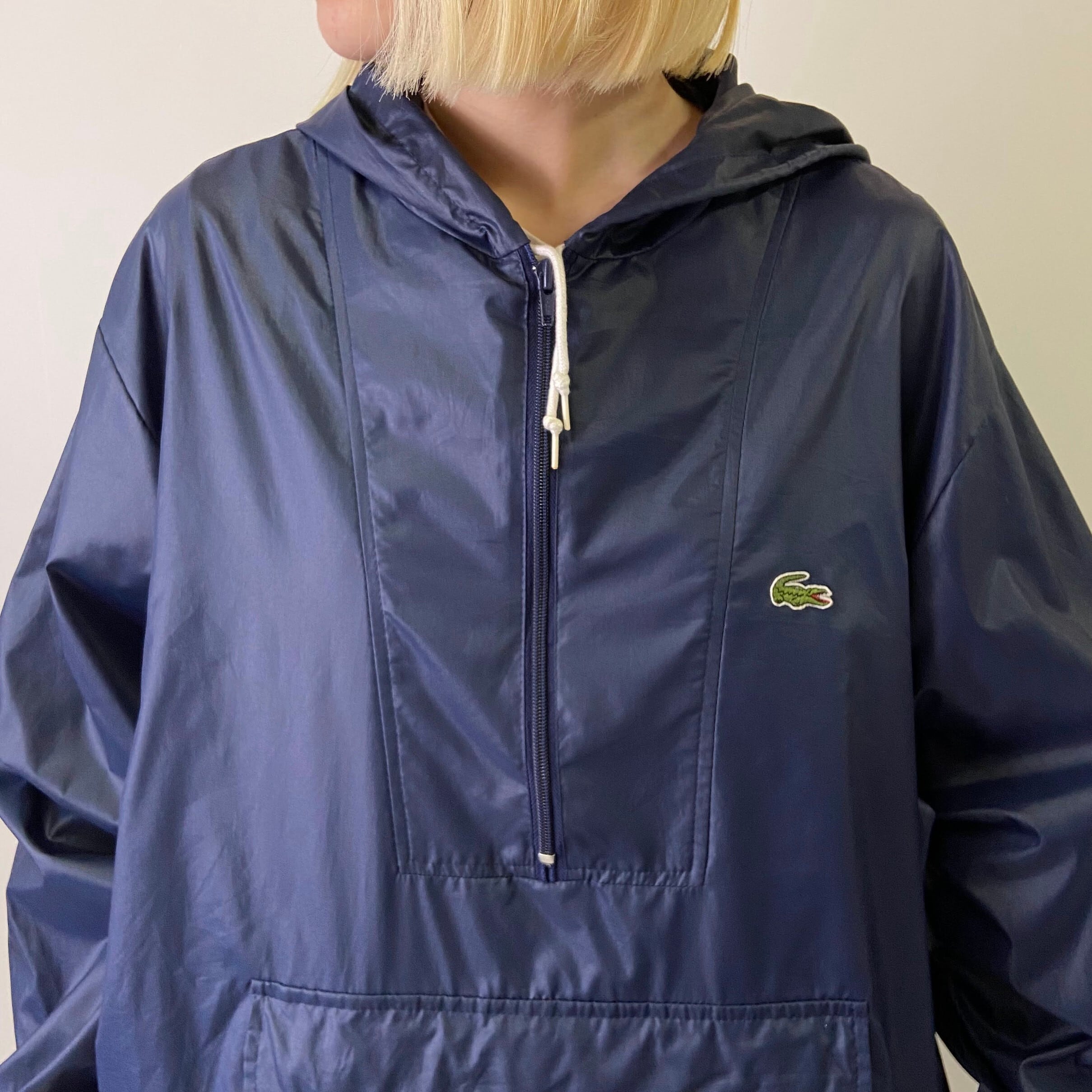 80年代 ビンテージ ラコステ LACOSTE IZOD ナイロン アノラック 