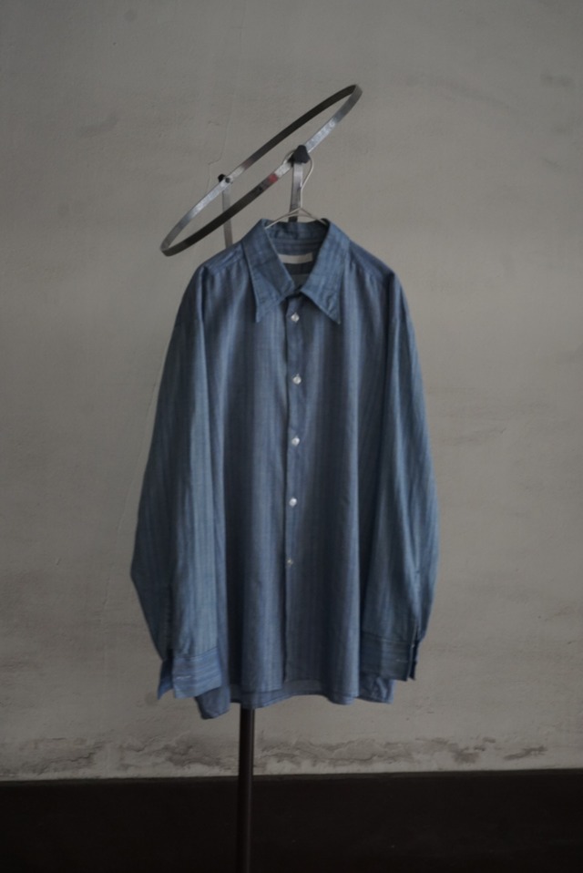 cotton linen silk s/s shirt