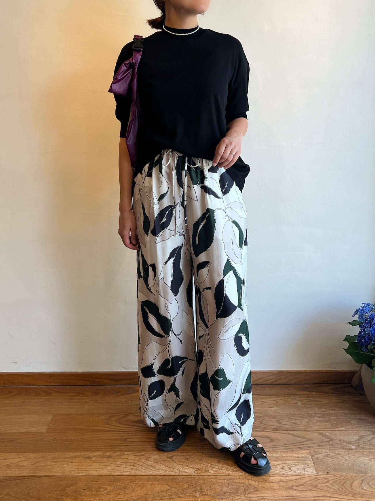 SACRA / MODERN LEAVES PANTS | anouk