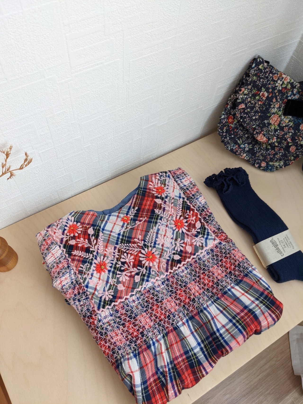 Roasalie Dress - Red check - 8y / Bonjour Diary