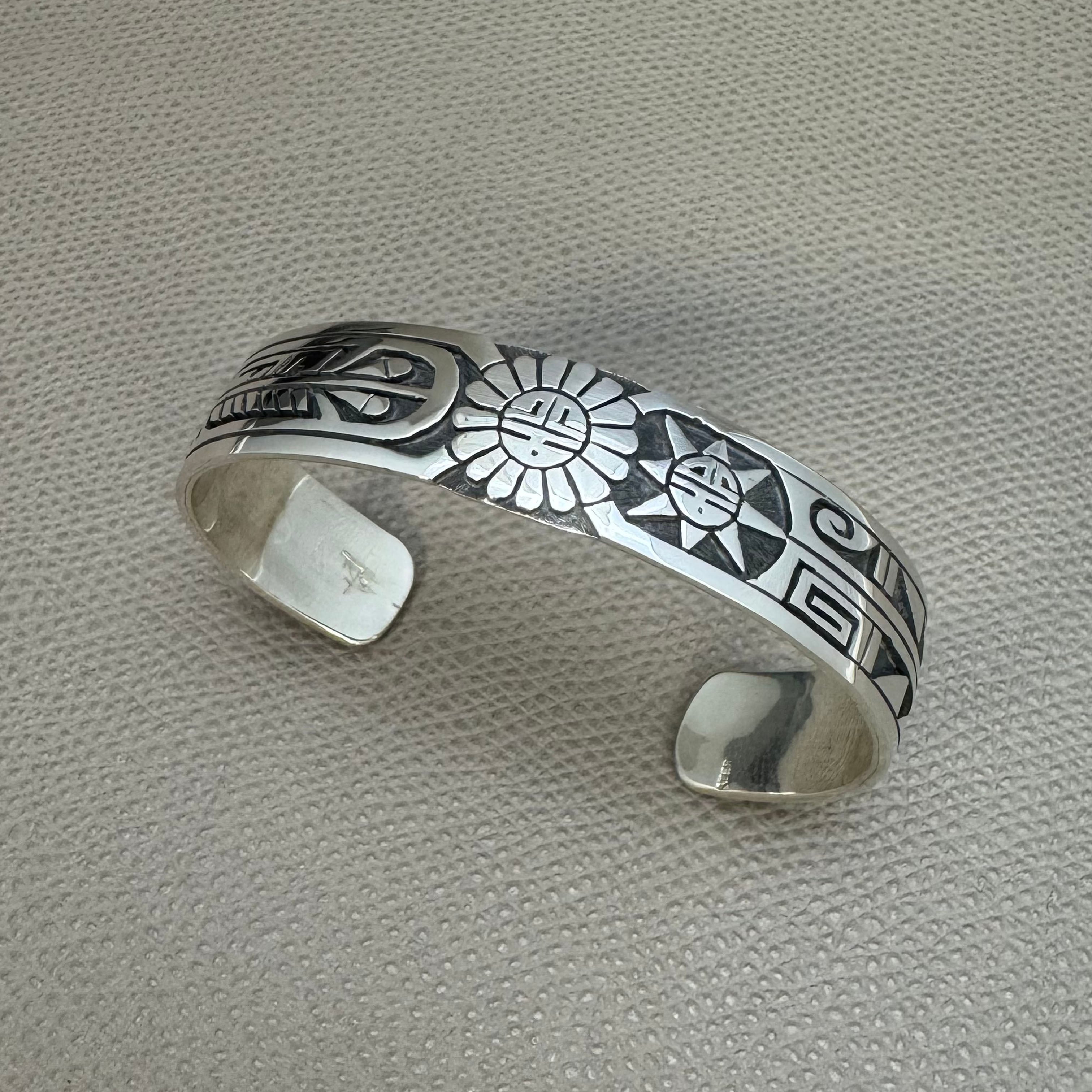 NAVAJO（ナバホ）族 Edison・Cummings作 メイズバングル シルバー