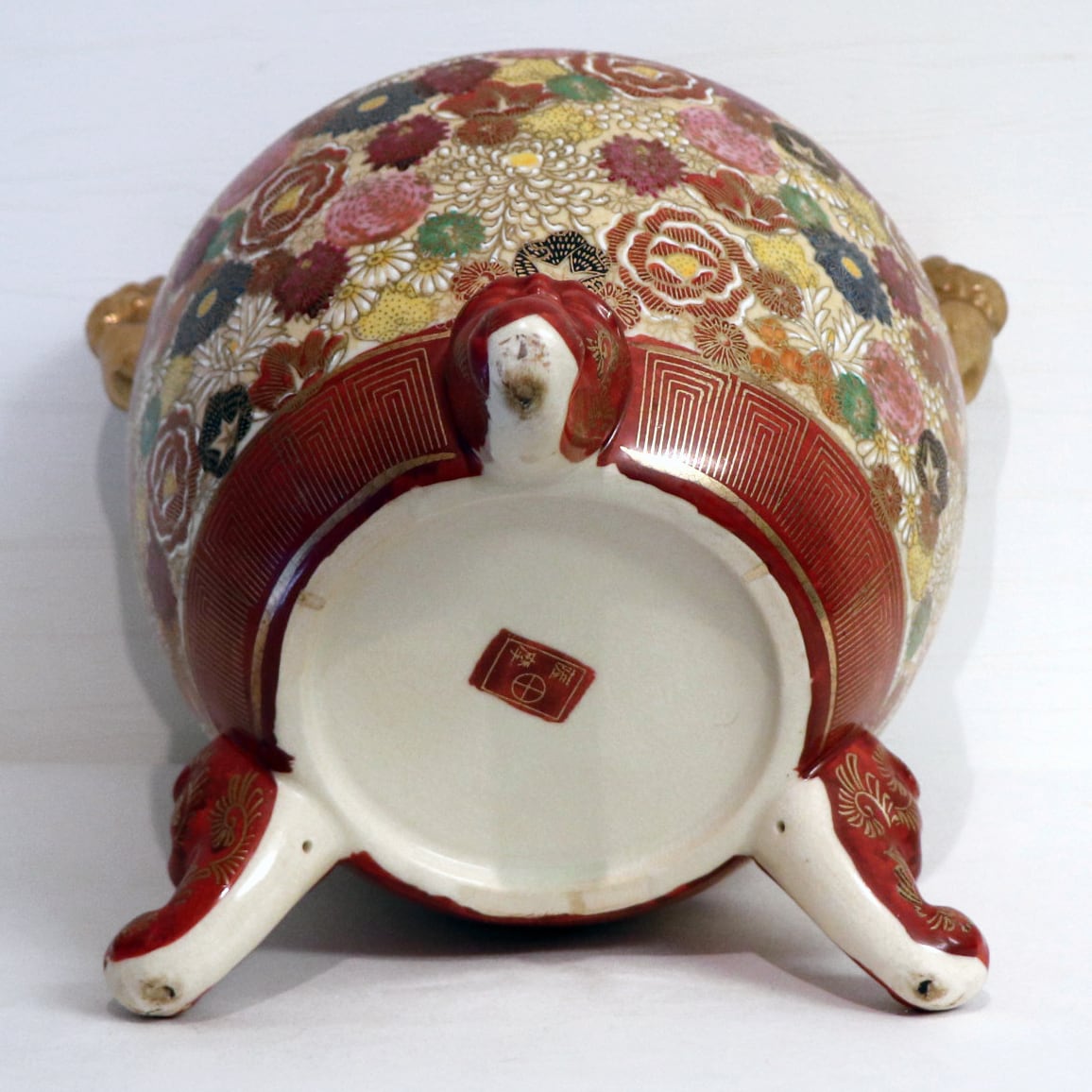 薩摩焼・丸十・三脚・香炉・No.200628-33・梱包サイズ100 | リサイクル