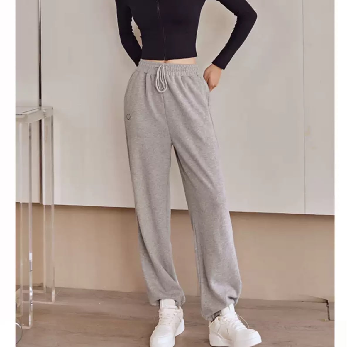 ウエスト＆裾リブスウェットパンツ 3color p71857 | ヨガウェア