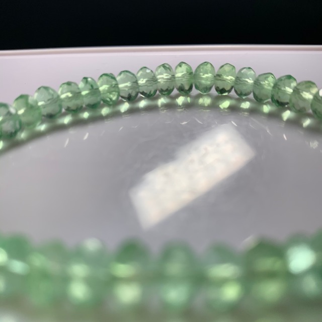 109 グリーンカットフローライト ブレスレット