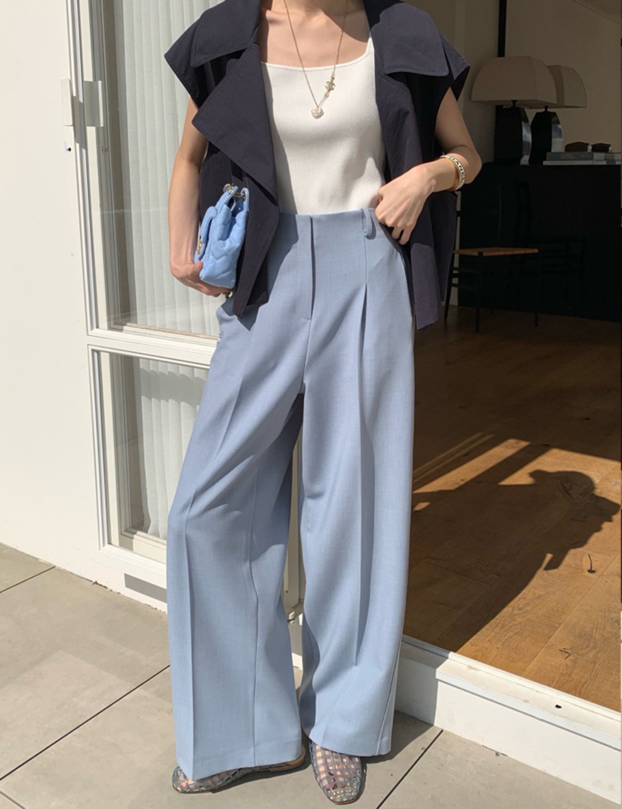 【新作5％OFF・3日間】Spring Simple Slacks_2colors