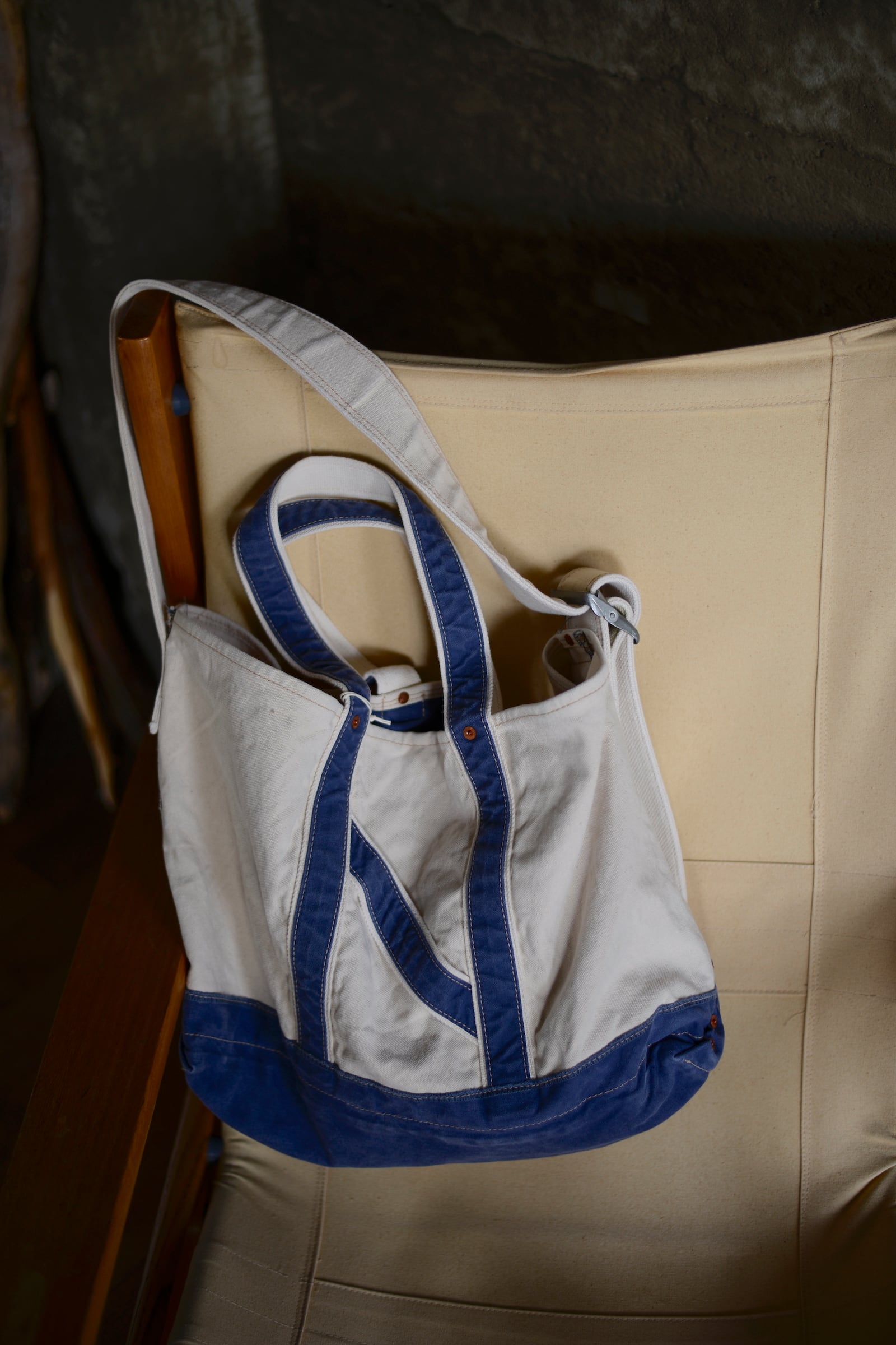 NICENESS / L.LESH SHOULDER TOTE BAG - CANVAS (natural
