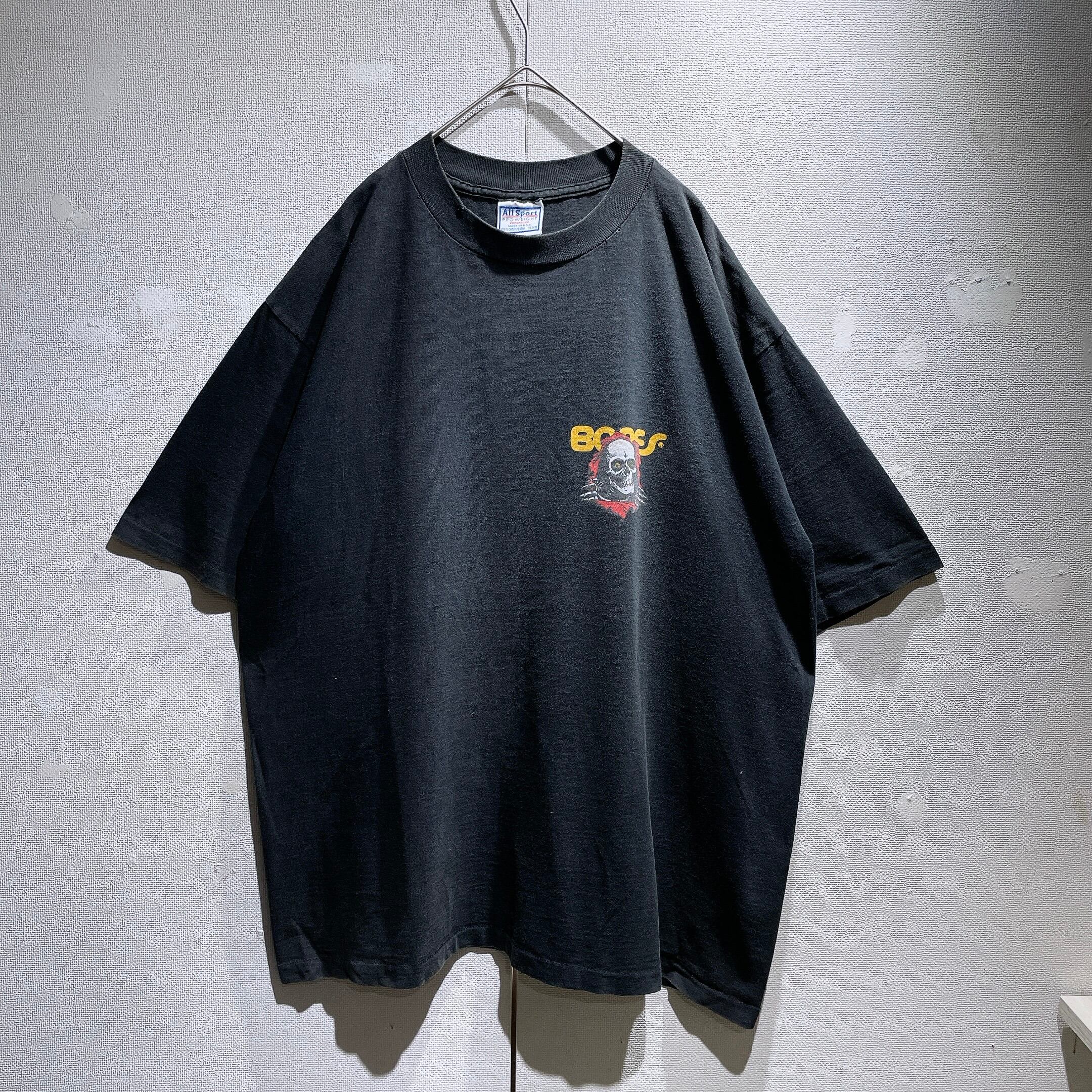1994s POWELL PERALTA ” 覗きBONES ” printed Black Tee (made in Usa)