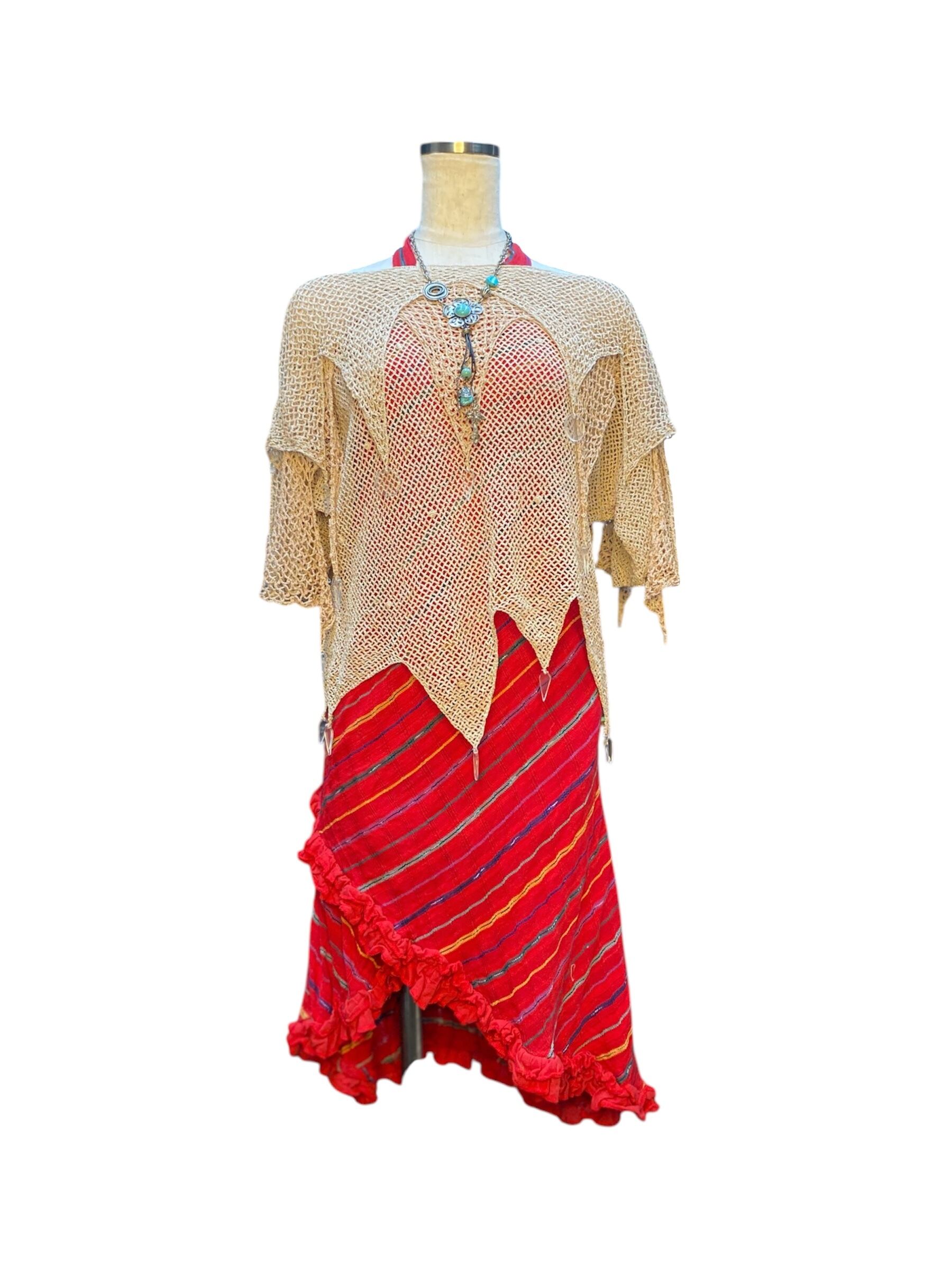 used frill wrap skirt