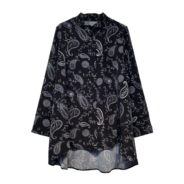【新作】ペーパータフタワッシャーブラウス【260-1121】Paper Washer Blouse