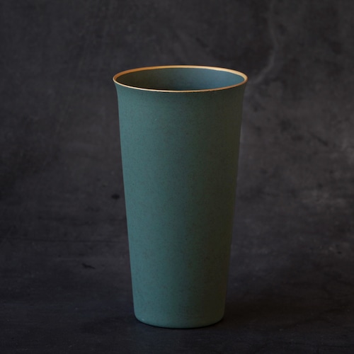 ビアタンブラー Tumbler Nashiji Green 畑萬陶苑