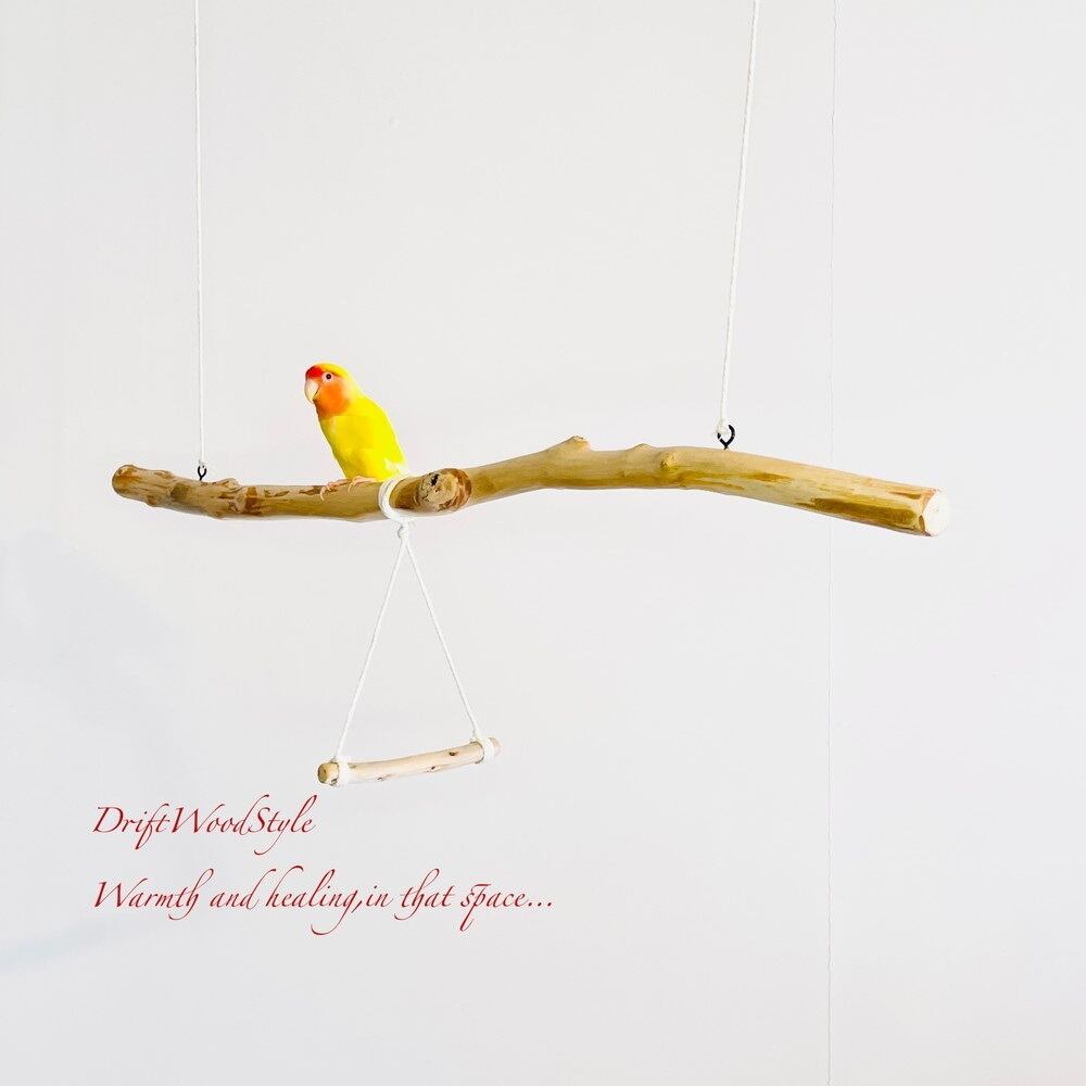 流木の止まり木 取り外しができる止まり木スタンド Lサイズ インコ