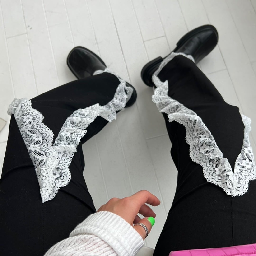 レースフリルフレアパンツ_LN01493 | lanan(ラナン)