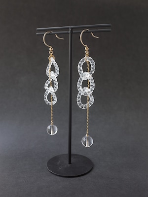 Stone chain Earrings - 4