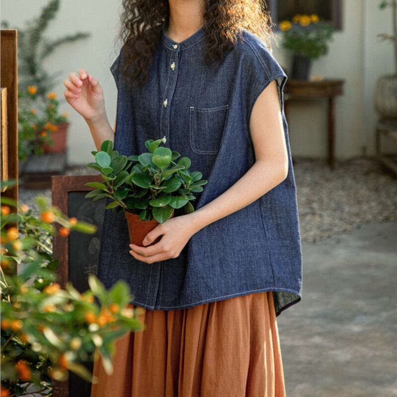 カジュアルデニムシャツ M1231