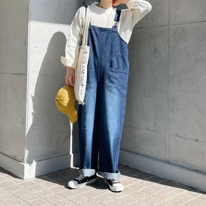 Switched pocket overalls (navy)