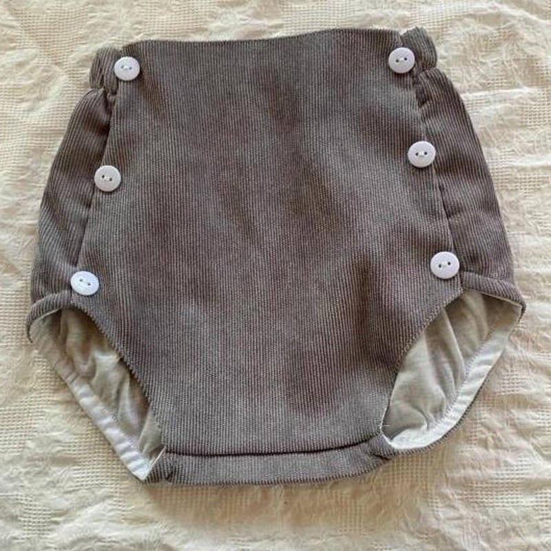 【即納】6ボタンのコーデュロイブルマ|海外子供服|韓国子供服
